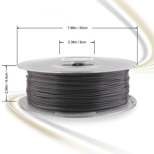  AMOLEN 3D Printer Filament, Temperature Color Change PLA Filament 1.75mm +- 0.03 mm, 1kg(2.2lb), Pink to White, includes Sample Temp Color Change Blue to White - 100% USA