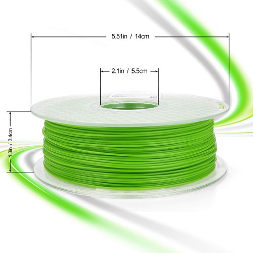  AMOLEN 3D Printer Filament, Temperature Color Change PLA Filament 1.75mm +- 0.03 mm, 1kg(2.2lb), Pink to White, includes Sample Temp Color Change Blue to White - 100% USA