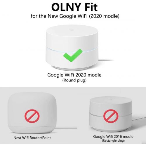  [아마존베스트]AMORTEK Google WiFi Wall Mount 3 Pack, WiFi Accessories for Google WiFi 1st Gen System and Google WiFi Router Without Messy Wires or Screws (White(3 Pack))