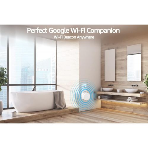  [아마존베스트]AMORTEK Google WiFi Wall Mount 3 Pack, WiFi Accessories for Google WiFi 1st Gen System and Google WiFi Router Without Messy Wires or Screws (White(3 Pack))