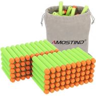 AMOSTING Refill Darts 100PCS Bullet for Nerf N-Strike Elite 2.0 Zombie Strike Rebelle - Green with Storage Bag