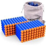 AMOSTING Refill Darts 100PCS Bullets Ammo Pack Compatible for Nerf N-Strike Elite 2.0 Series DinoSquad - Work with All Elite Blasters Blue