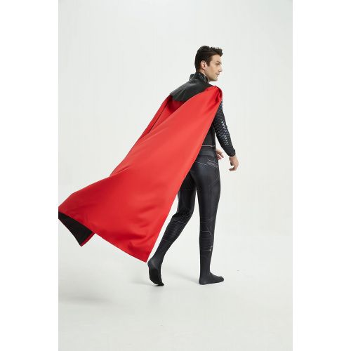  할로윈 용품AMOTONG Thor Jumpsuits Superhero Costume Polyester Adult Cosplay Costume Deluxe Outfit for Men