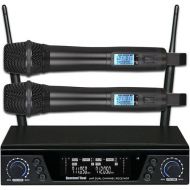 AMT Q7 Dual-Channel Q7 Receiver with Two Q7V Handheld/Mic Wireless System for Vocal (900 MHz)