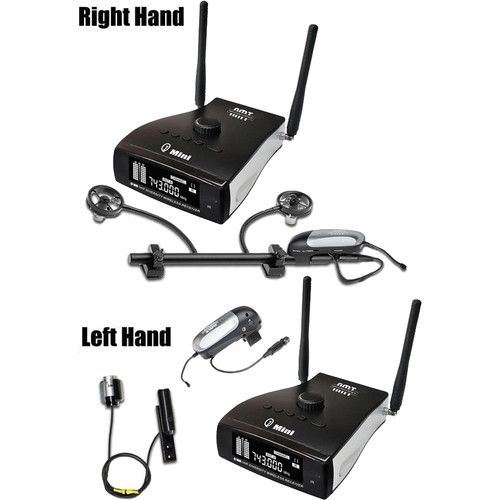  AMT Q7-ACCW Mini Wireless Microphone System for Accordion (Left/Right Hand, 900 MHz)