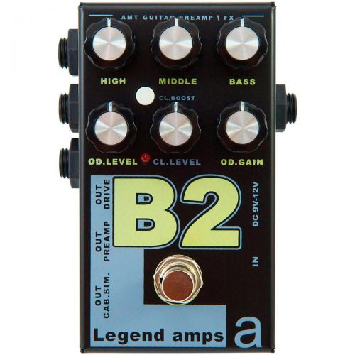  AMT Electronics},description:Introducing the next generation of the Legend Amp Series of pedals, the Legend II line. Guaranteed to be the most versatile distortion pedals on the ma