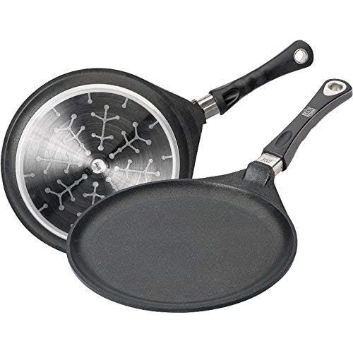  Besuchen Sie den AMT Gastroguss-Store AMT Gastroguss I-128 Crepespfanne flach rund 28 cm aus Aluminium