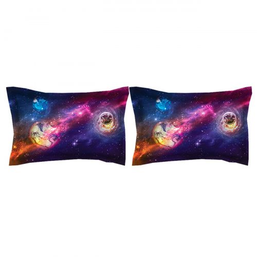  AMTAN 3D Planets Bedding Luminous Planet Teen Kids Duvet Cover Set 100% Microfiber Boy Favorite Bedding Set 3pcs(1 Duvet Cover 2 Pillowcases) Twin Full Queen King Size