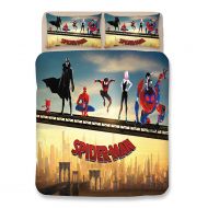 AMTAN 3D Spider Man Duvet Cover Twin for Boys Superhero Movie Kids Bedding 3-Piece Including 1Duvet Cover,2Pillowcases Twin Size