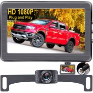 [아마존베스트]AMTIFO A2 HD 1080P Car Backup Camera with 4.3 Inch Monitor,Easy Installation System for Cars,Trucks,SUVs,Vans,LED Lights Clear Night Vision,DIY Guide Lines