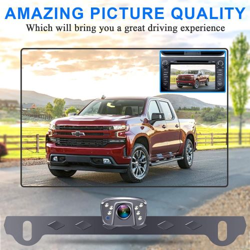  [아마존베스트]AMTIFO H19 HD Backup Camera with RCA Connector for Cars,Trucks,Vans,RVs, 2020 Newest Rear/Front View Camera 150 Degree Perfect Viewing Angle Camera,ON/Off Guide Lines,Great Night V