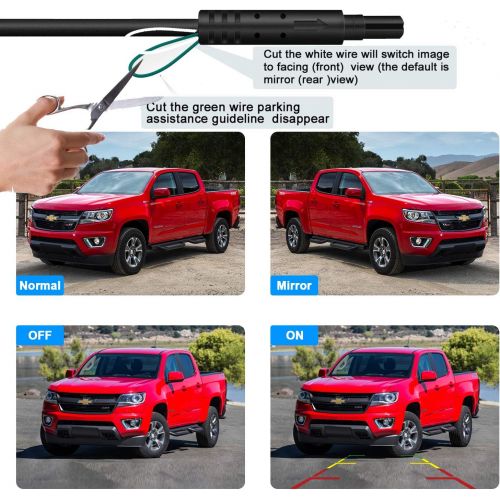  [아마존베스트]AMTIFO H19 HD Backup Camera with RCA Connector for Cars,Trucks,Vans,RVs, 2020 Newest Rear/Front View Camera 150 Degree Perfect Viewing Angle Camera,ON/Off Guide Lines,Great Night V