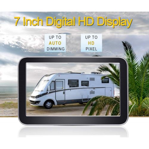  [아마존베스트]AMTIFO HD 1080P 7 Inch Digital Wireless Backup Camera for Trucks,Cars,Vans,Campers,Hitch Rear View Camera Kit with Stable Signal,DIY Guide Lines - AM-W70