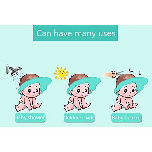  [아마존베스트]AMTOOCH Baby Bath Shampoo Cap wash Shower Visor Adjustable Bathing tub Head Hair Rinser Shield hat Prevent Water Entering Eyes and Ears Protection Toddler Child Kids (Blue)