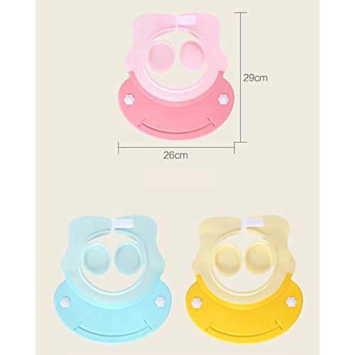  [아마존베스트]AMTOOCH Baby Bath Shampoo Cap wash Shower Visor hat Prevent Water from Entering The Eyes and Ears Adjustable Bathing tub Head Hair Rinser Shield Protection Kids and Toddler (Pink)