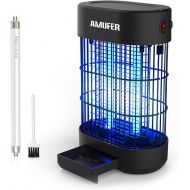 Bug Zapper, AMUFER Mosquito Zapper Quite 12W Electric Bug Zapper Indoor Plug in Mosquito Trap Light Mosquito Killer eliminates Mosquitoes & Flies with Fly Zapper for Home, Restaura