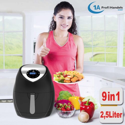  [아마존베스트]AMUR No fat fryer Hot Air Fryer Digital Multi Hot Air Fryer Eco Air of DC 1400W, Digital Touch Panel.