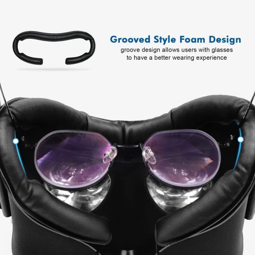  [아마존베스트]AMVR VR Facial Interface & Foam Cover Pad Replacement Comfort Set for Oculus Rift ( Only Work for Rift CV1)