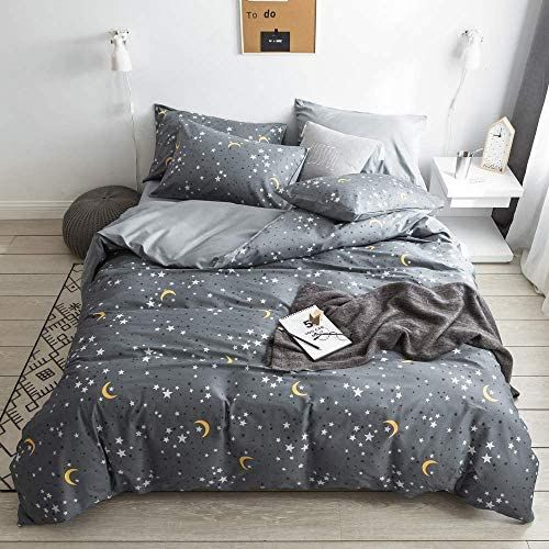  [아마존베스트]AMWAN Modern Plaid Duvet Cover Set Twin Reversible Luxury Nordic Bedding Set 3 Piece Cotton Duvet Comforter Cover Set Hotel Quality Checkered Bedding Collection 1 Duvet Cover with