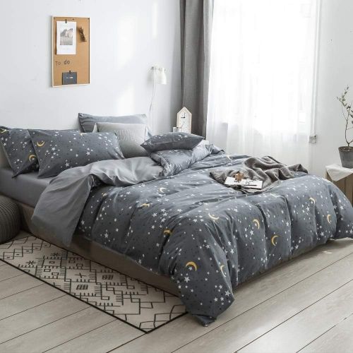  [아마존베스트]AMWAN Modern Plaid Duvet Cover Set Twin Reversible Luxury Nordic Bedding Set 3 Piece Cotton Duvet Comforter Cover Set Hotel Quality Checkered Bedding Collection 1 Duvet Cover with