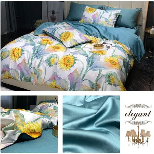  [아마존베스트]AMWAN Soft Cotton Floral Duvet Cover Set Queen Vintage Birds Branches Pattern Full Bedding Set for Teens Girls Luxury Reversible 3 Piece Duvet Comforter Cover Set with Zipper Closu