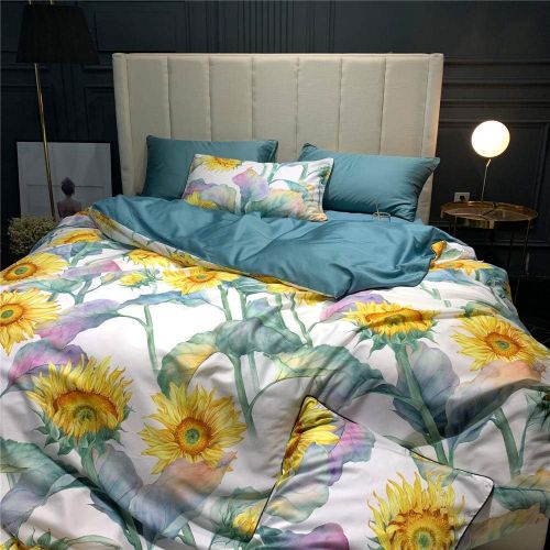  [아마존베스트]AMWAN Soft Cotton Floral Duvet Cover Set Queen Vintage Birds Branches Pattern Full Bedding Set for Teens Girls Luxury Reversible 3 Piece Duvet Comforter Cover Set with Zipper Closu