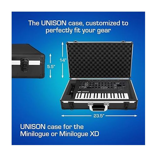  ANALOG CASES Korg Minilogue/Minilogue XD Case - Ultra-Lightweight UNISON Hard Case