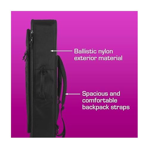  ANALOG CASES Prophet Rev2 / Trigon-6 / Prophet 6 /OB6 Case - Custom-Fitted Padded SUSTAIN Travel Case with Backpack Straps