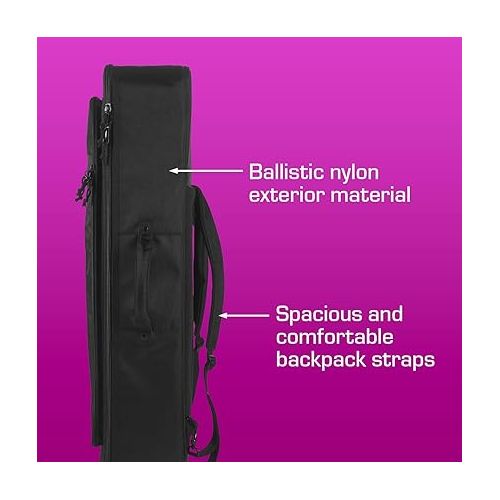  ANALOG CASES Sequential Pro 3 / Behringer Odyssey Case - Custom-Fitted Padded SUSTAIN Travel Case with Backpack Straps