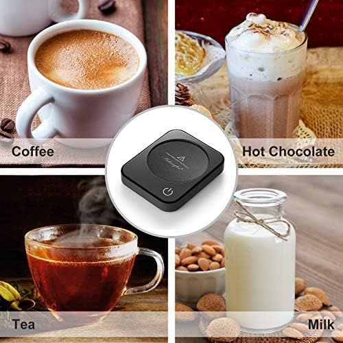  [아마존베스트]Coffee Mug Warmer, ANBANGLIN Coffee Warmer for Desk with Auto Shut Off, Coffee Cup Warmer for Coffee Milk Tea, Candle Wax Cup Warmer Heating Plate (Black)