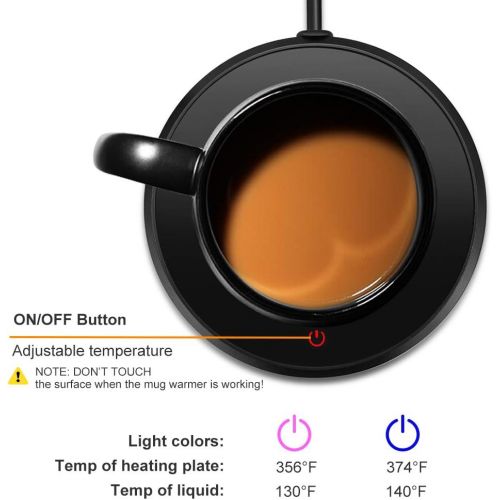  [아마존베스트]Smart Mug Warmer, Coffee Mug Warmer, Coffee Warmer for Desk with Auto Shut Off, ANBANGLIN Coffee Cup Warmer for Coffee Milk Tea, Candle Wax Cup Warmer Heating Plate, Great Gift for