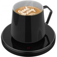 Smart Coffee Warmer for Desk, Coffee Mug Warmer with Auto Shut Off, ANBANGLIN Coffee Cup Warmer for Coffee Milk Tea, Candle Wax Cup Warmer Heating Plate, Great Gift (NO MUG)