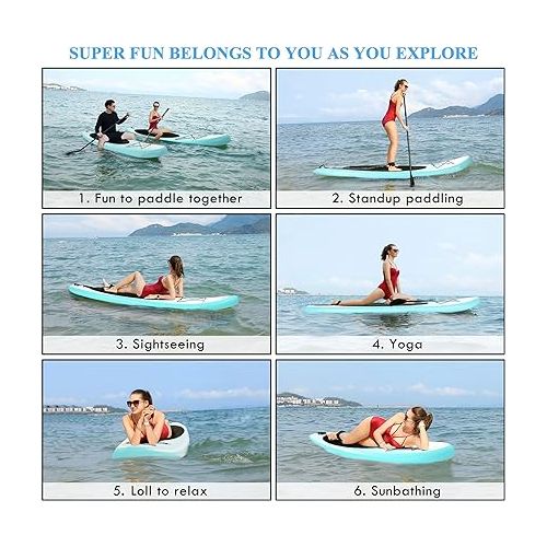  Stand Up Paddle Board (Light Blue)