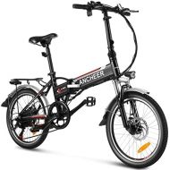 ANCHEER Elektrofahrrad Faltbares Mountainbike, 26/20 Zoll Reifen Elektrisches Fahrrad Ebike mit 250W buerstenlosem Motor und 36V 8Ah Lithium-Batterie Shimano 21/7/3-Gang