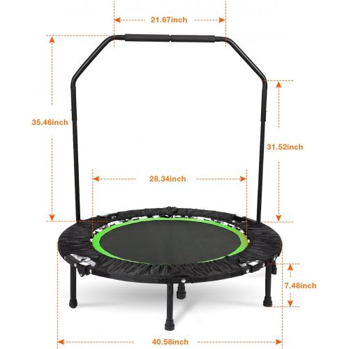  [아마존 핫딜]  [아마존핫딜]ANCHEER Foldable 40 Mini Trampoline Rebounder, Max Load 300lbs Rebounder Trampoline Exercise Fitness Trampoline for Indoor/Garden/Workout Cardio