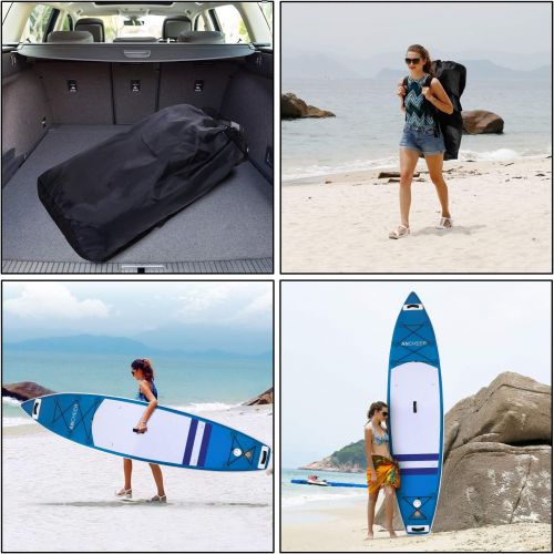  [아마존베스트]ANCHEER Inflatable Stand Up Paddle Board 10, Non-Slip Deck(6 Inches Thick), iSUP Boards Package w/Adjustable Paddle, Leash, Hand Pump and Backpack, Youth & Adult