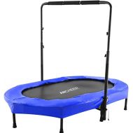 ANCHEER Trampoline, Mini Rebounder Trampoline with Adjustable Handle for Two Kids, Parent-Child Twins Trampoline
