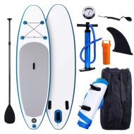ANCHEER Smibie Inflatable Stand Up Paddle Board (120 x 30 x 6 inch) with 1000D Brushed PVC Material, Adjustable Paddle and Travel Backpack, for Kids, Teens and Adults