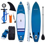 ANCHEER Inflatable Stand Up Paddle Board 10, iSUP Package w/Adjustable Paddle, Leash, Pump and Backpack