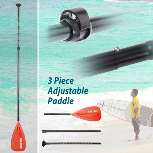  ANCHEER Merax 106 Double Layer ISUP Inflatable SUP Stand Up Paddle Board Wide Stance 6 Thick with Adjustable Paddle, Travel Backpack