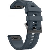 [아마존베스트]ANCOOL Compatible with Fenix 5 Band Easy Fit 22mm Width Soft Silicone Watch Strap Replacement for Fenix 5/Fenix 5 Plus/Forerunner 935/Approach S60/Quatix 5 - Slate