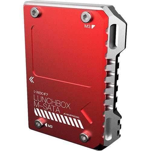  ANDYCINE LunchBox Magnalium Case for mSATA SSD to Atomos Ninja V Attachment (Red)
