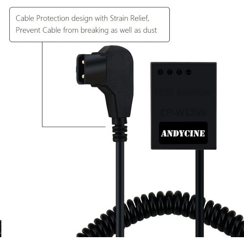  ANDYCINE D-Tap to NP-W126S Intelligent Extendable Dummy Battery for FUJIFILM Cameras X-H1,X-Pro1/2,X-T1/2/3¡­