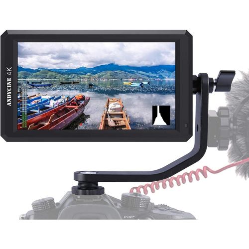  ANDYCINE A6 5.7 Inch HDMI Field Monitor 1920x1080 DC 8V Power Output Swivel Arm Compatibel for Sony,Nikon,Canon DSLR and Gimbals