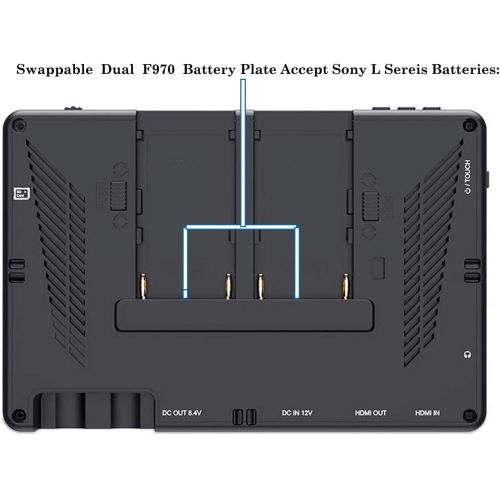  ANDYCINE C7 Field Camera Monitor 7” 2200nits 1920x1200 Touch Screen + F750 Battery&Charger+Mini&Micro HDMI Cords+Carry Case Camera Monitor Compatible for Sony,Canon,Fujifilm,Panaso