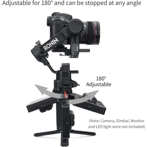  ANDYCINE Monitor Mount Rotation Adjust Extension Plate arm for DJI Roin-S/SC/RS2/RSC2,for Zhiyun Crane 3S/3/2S/2,Webill S/Lab