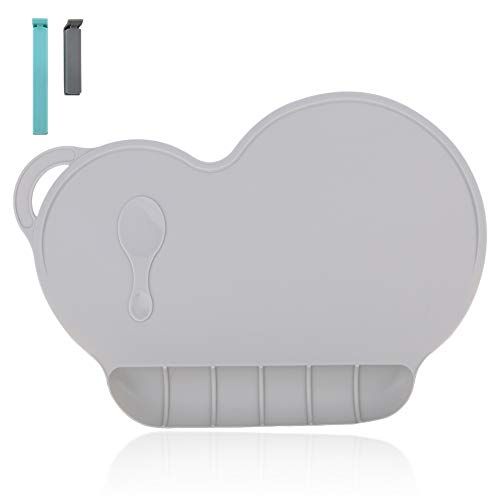  [아마존베스트]ANDYKEN Silicone Baby Placemat - Food Grade Silicone Reusable Travel Placemat for Kids Tiny Diner Portable...