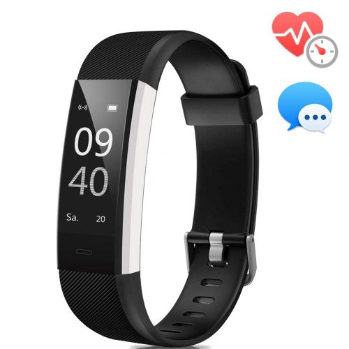  Fitness Armband ANEKEN mit Pulsmesser Wasserdicht IP67 Fitness Tracker Aktivitatstracker Pulsuhren Smartwatch Schrittzahler Uhr Vibrationsalarm Anruf SMS Whatsapp Beachten fuer iPho