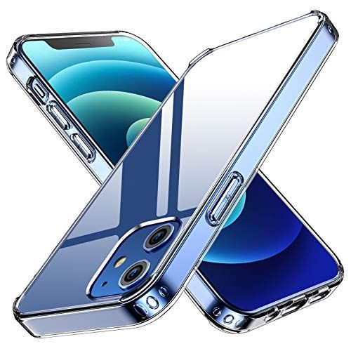  [아마존베스트]ANEMAT Crystal Clear Compatible with iPhone 12 Case, Designed for iPhone 12 Pro Case 5G 6.1 inch [Slim Fit] [Anti-Yellowing]-Clear