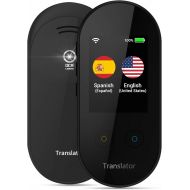 [아마존베스트]ANFIER Language Translator Device with AI Voice Translator(W08) with 2.4 inch Touchscreen Image Translation-108 Languages and Two Way Translator |Wi-Fi|-Black